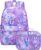 Bluboon Backpack for Girls Kids Preschool Backpack with Lunch Box Kindergarten Bookbag Toddler School Bags Set
