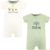 Touched by Nature baby-boys Organic Cotton Rompers