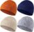 SATINIOR 4 Pieces Spring Baby Beanies Hats 0-36 Months for Unisex Spring Toddler Beanies Girl Boy Hat Warm Cap for Baby