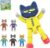 PicassoTiles Magnetic Figures 6 Pete the Cat Family Animal Action Character Toddler Toys Magnet Expansion Pack Building Blocks Add-on Educational STEM Learning Kit Construction Brain Development Tiles