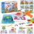 Haifeng 223 Pieces Kid Screwdriver Toy Set, Create and Design Drill kit, Magic Play Toolbox for Kids, Game Activities Center for Kids Ages 3-10 Years Old