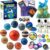 Solar System Planets Toys for Kids, STEM Educational Sensory Toys for Autistic Children Non-Toxic, Space Astronaut Slime Ball Alien Monster Toy Set with Mesh Storing Bag for 3-5-8-10 Boy Girls