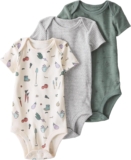 little planet by carter’s unisex-baby 3-pack Short Sleeve Bodysuits Made With Organic Cotton