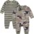 Gerber Baby Boys’ 2-Pack Long Leg Romper