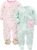 Simple Joys by Carter’s Baby Girls’ 2-Pack Cotton Snap Footed Sleep and Play