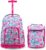 J World New York Lollipop Kids Rolling Backpack & Lunch Bag Set, Blue Raspberry, One Size