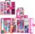 Barbie Dream Closet Playset with 35+ Doll Clothes & Accessories, Includes 5 Complete Looks, Pop-Up Second Level, Mirror & Laundry Chute