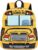 Kids Backpack for Boys Girls Preschool Bookbags 3D Cartoon Daycare Toddler Bags (Yellow bus)