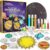 National Geographic Kids Window Art Kit – Stained Glass Solar System Arts & Crafts Kit with Glow in The Dark Planets, Use as Window Suncatchers, Hanging Decor from Ceiling, Mobile, Space Room Decor