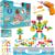 249 PCS STEM Learning Toys – Electric Drill DIY Educational Set, Creative Engineering with Various Shapes and 5 Toy Tools – 2&3D Mosaic Construction Kit for Toddlers, Boys and Girl Ages 3 4 5 6 7 8 9