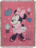 Northwest Mickey Mouse Woven Tapestry Throw Blanket, 48″ x 60″, Minnie to the Rescue